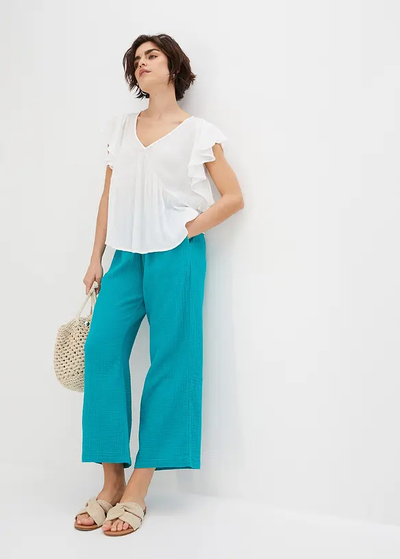 Jupe-culotte en gaze de coton, bonprix