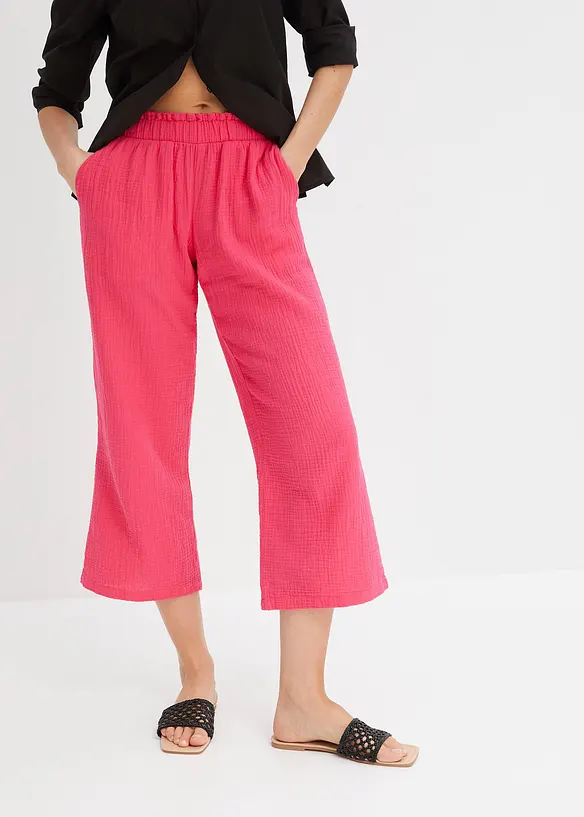 Jupe-culotte en gaze de coton, bonprix