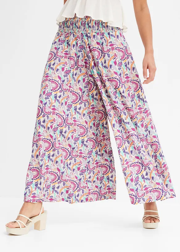 Pantalon palazzo en viscose fluide, bonprix