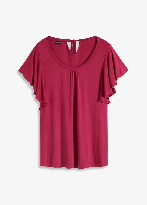 T-shirt &agrave; manches volant&eacute;es, bonprix