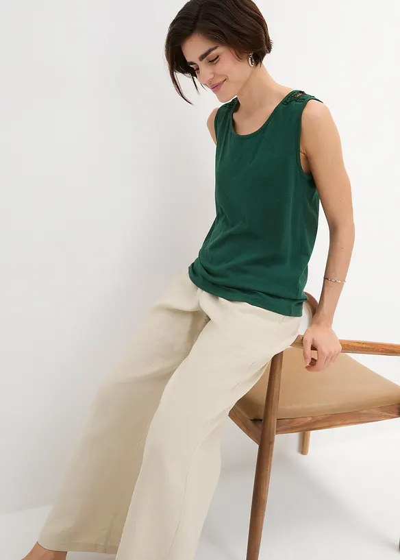 Top à dentelle, bonprix