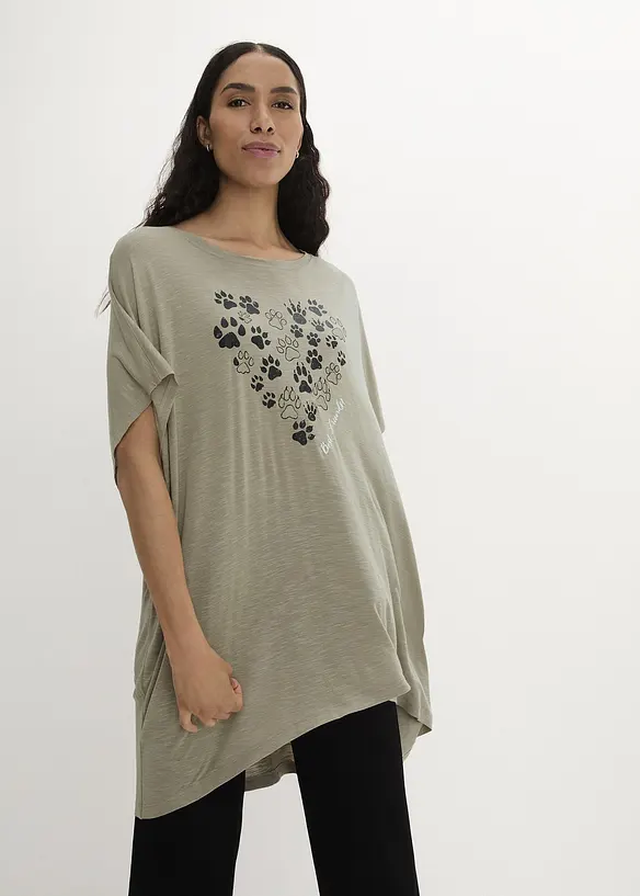 T-shirt en viscose fluide, bonprix