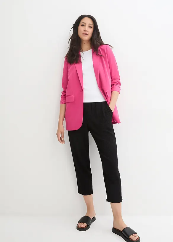 Pantalon en jersey textur&eacute;, bonprix