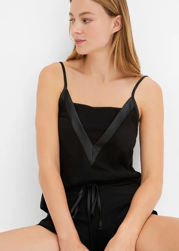 Pyjashort doux en viscose m&eacute;lang&eacute;e, bonprix