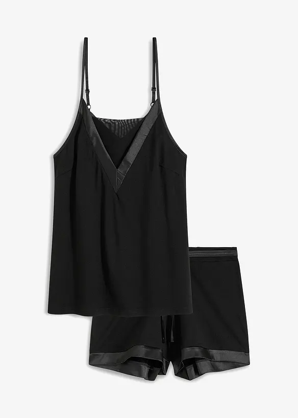 Pyjashort doux en viscose m&eacute;lang&eacute;e, bonprix