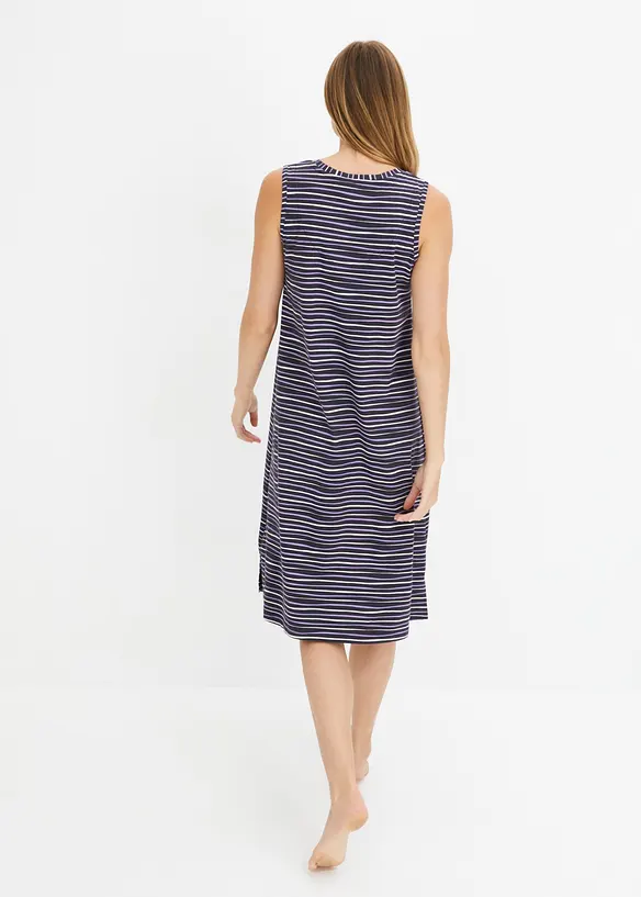 Lot de 2 chemises de nuit  courtes 100% coton, bonprix