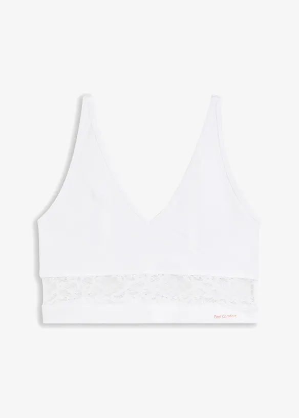 Brassière sans coutures Feel Comfort avec une dentelle délicate, bonprix