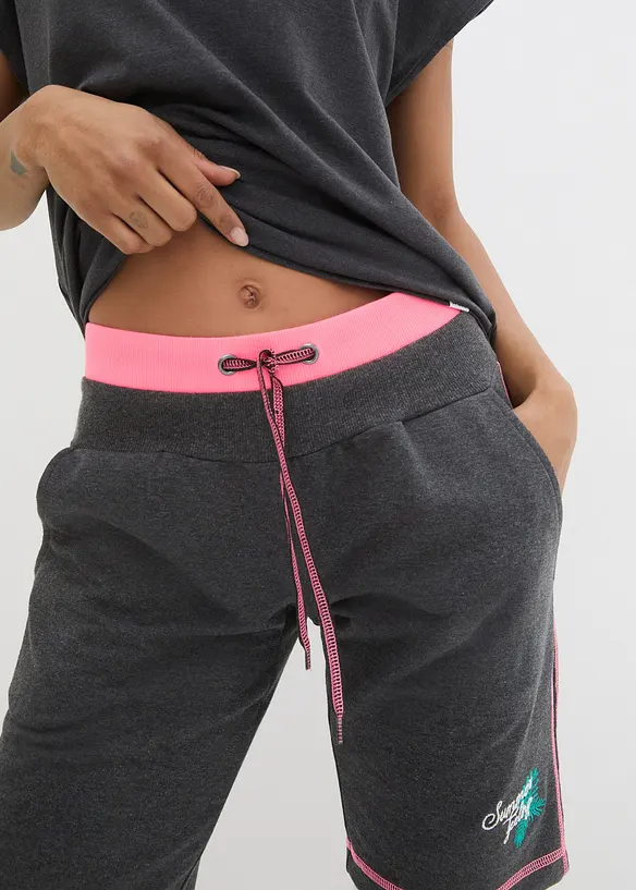 Short en molleton de coton mélangé, bonprix