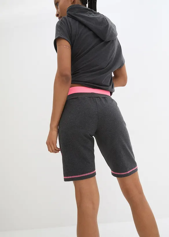 Short en molleton de coton mélangé, bonprix