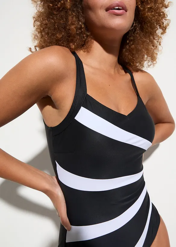 Maillot sculptant &agrave; empi&egrave;cement, maintien mod&eacute;r&eacute;, bonprix