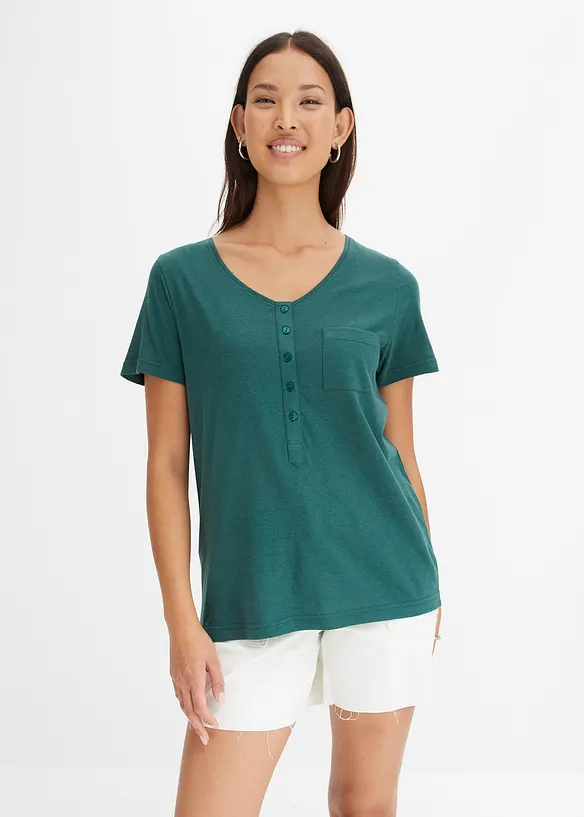 T-shirt en coton et viscose, bonprix