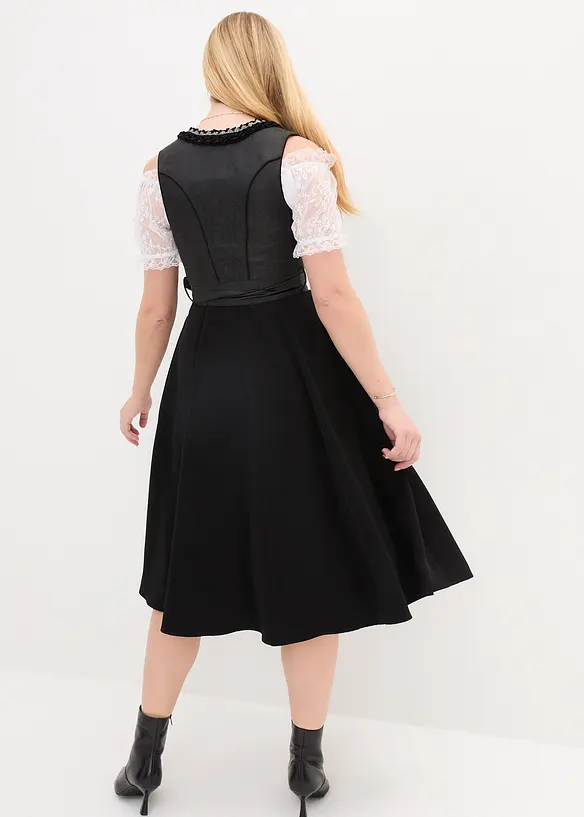 Dirndl avec tablier à sequins (ens. 2 pces), bonprix