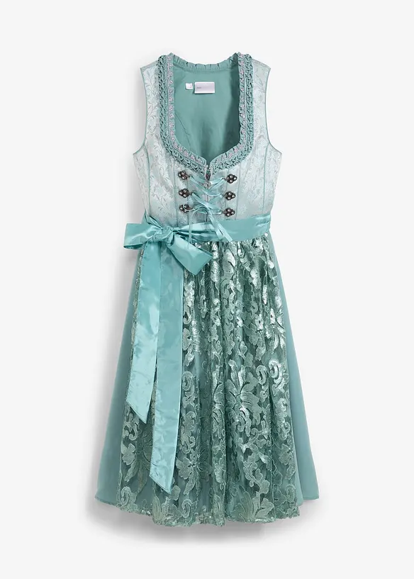 Dirndl avec tablier à sequins (ens. 2 pces), bonprix