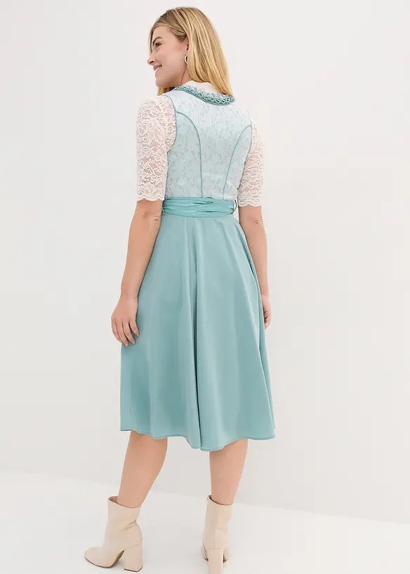 Dirndl avec tablier à sequins (ens. 2 pces), bonprix