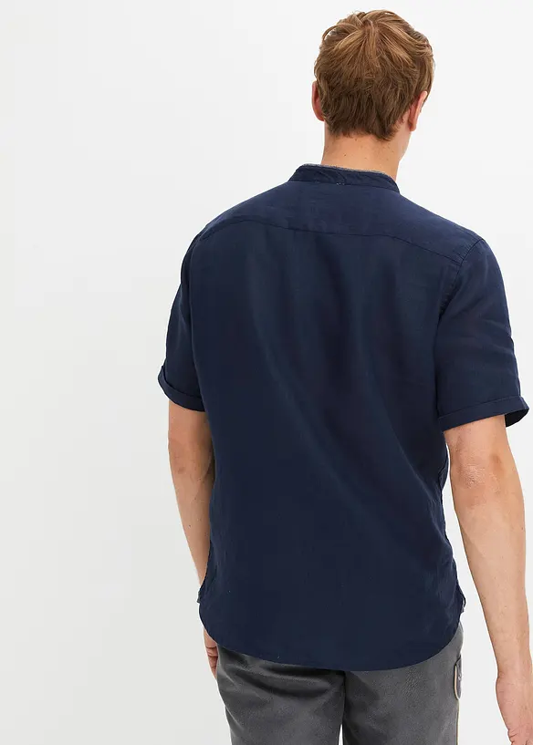 Chemise manches courtes 100% lin, bonprix