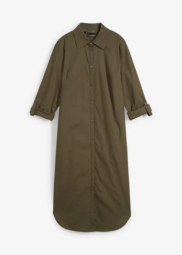 Robe-chemise en popeline de coton, bonprix