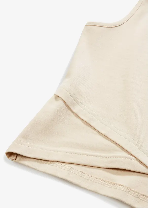 Crop top en coton extensible, bonprix