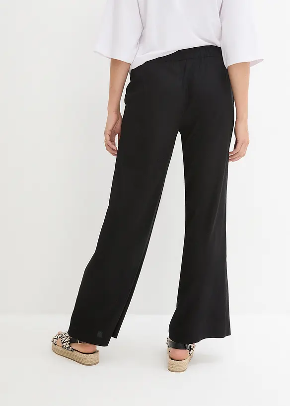 Pantalon palazzo à ceinture élastiquée, bonprix