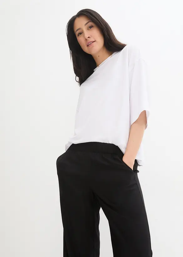 Pantalon palazzo à ceinture élastiquée, bonprix