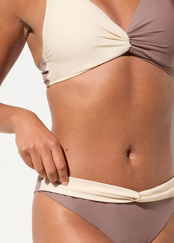 Bas de bikini à détail torsadé, bonprix