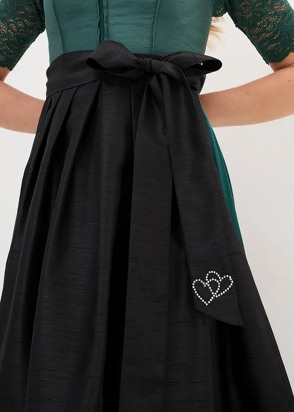 Tablier de dirndl, aspect soie sauvage, bonprix