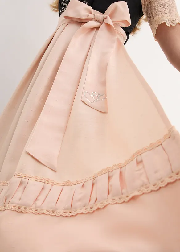 Tablier de dirndl, aspect soie sauvage, bonprix