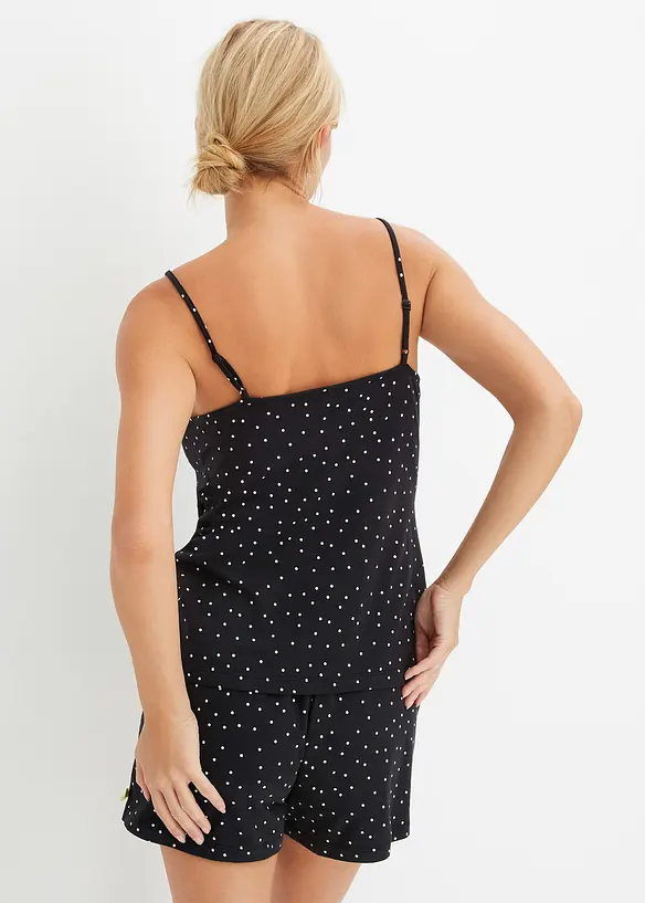 Pyjashort avec top à fines bretelles et dentelle, bonprix