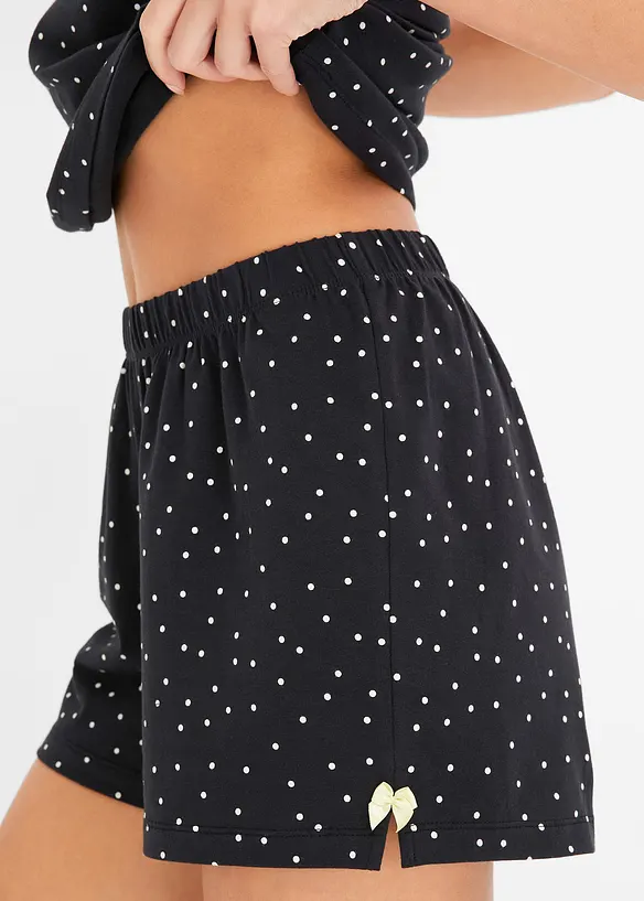 Pyjashort avec top à fines bretelles et dentelle, bonprix