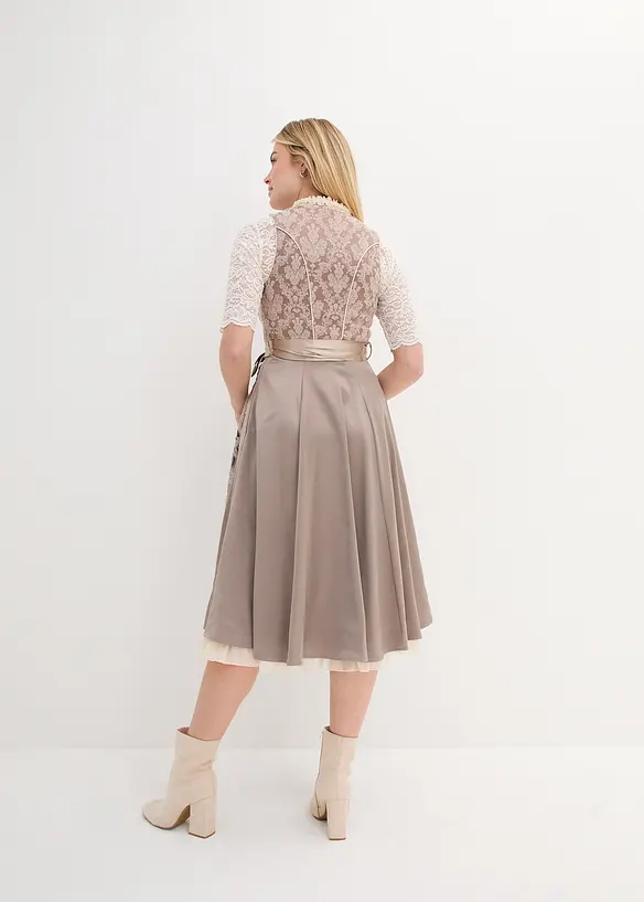 Dirndl avec tablier &agrave; sequins, bonprix