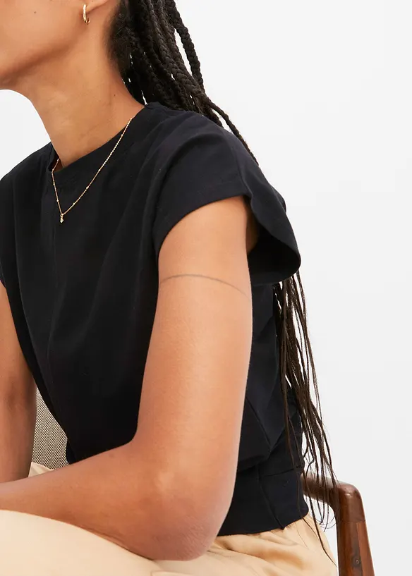 T-shirt court 100% coton, bonprix