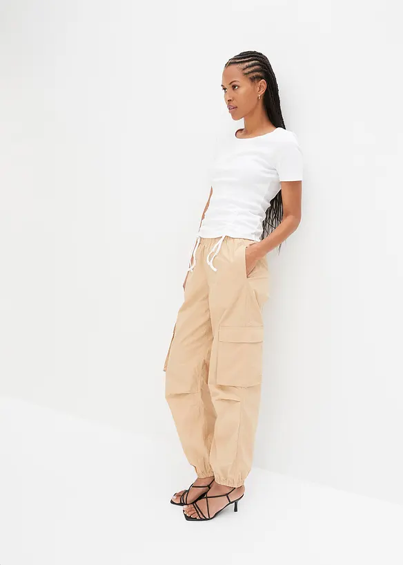 T-shirt côtelé 100% coton, bonprix