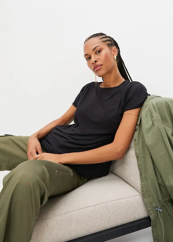 T-shirt &agrave; fronces, bonprix