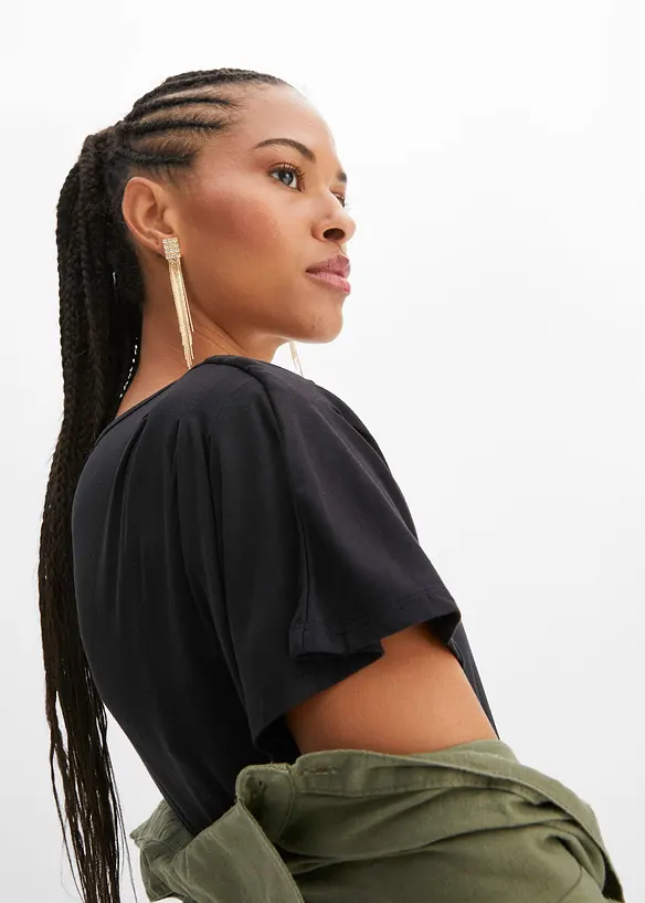 T-shirt &agrave; fronces, bonprix