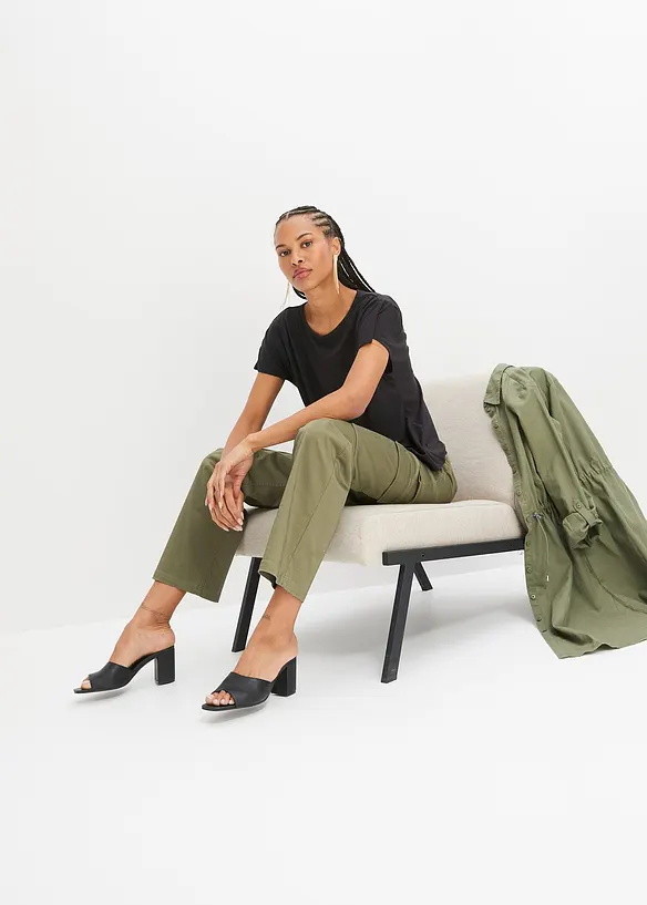 T-shirt &agrave; fronces, bonprix