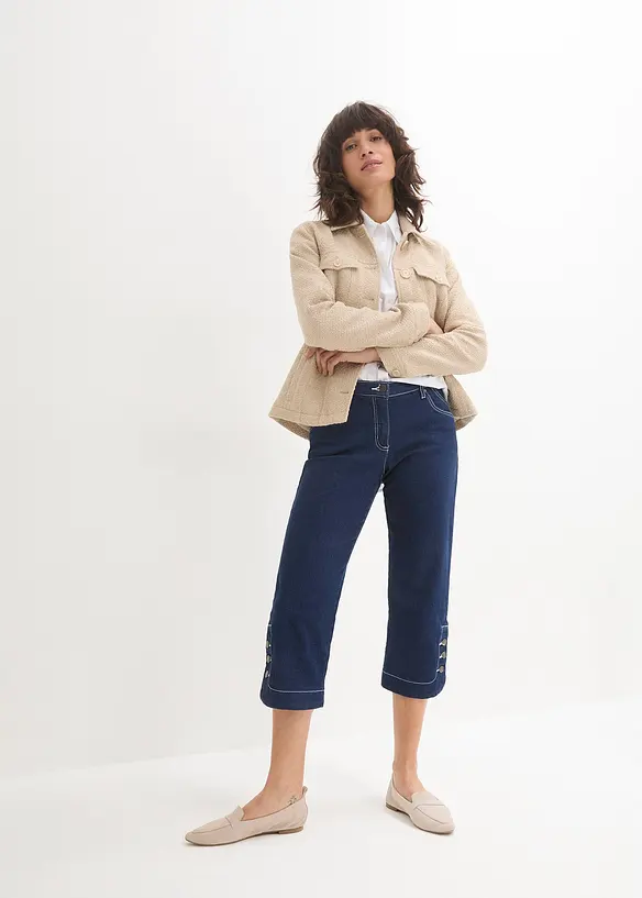 Jean corsaire, taille mi-haute, bonprix