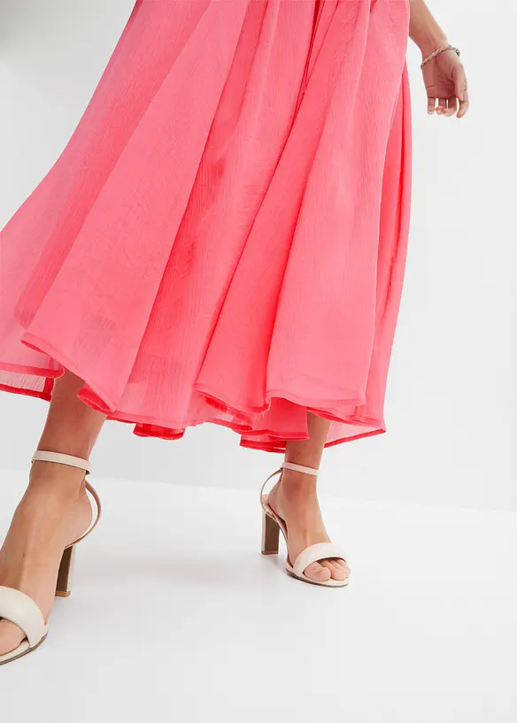 Robe en mousseline nouée sur les épaules, bonprix