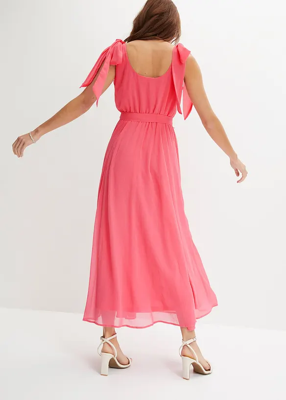 Robe en mousseline nouée sur les épaules, bonprix