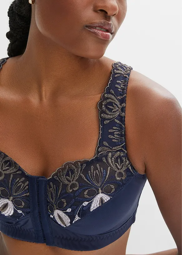 Soutien-gorge grand maintien, sans armatures, avec fermeture devant, bonprix