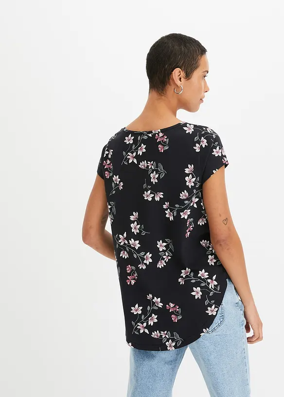 T-shirt oversize en coton extensible, bonprix