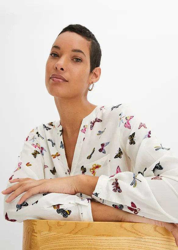 Blouse ample en viscose fluide, bonprix