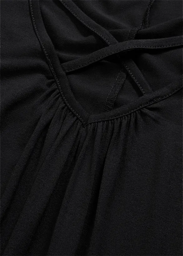 T-shirt avec d&eacute;tail en viscose, bonprix