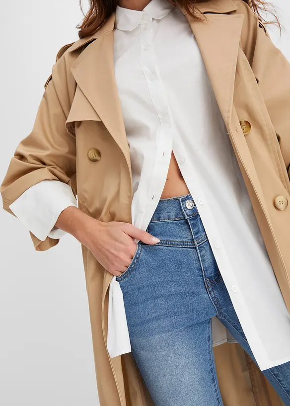 Jean skinny, taille mi-haute, raccourci, bonprix