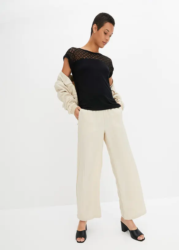 T-shirt à dentelle, bonprix