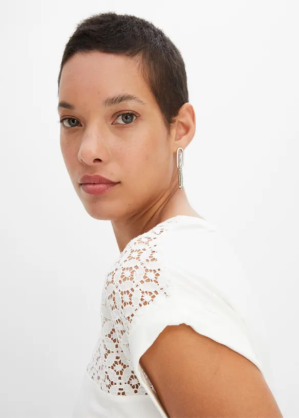 T-shirt à dentelle, bonprix