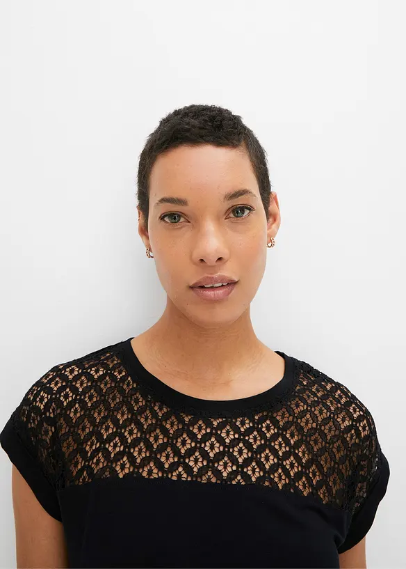 T-shirt à dentelle, bonprix