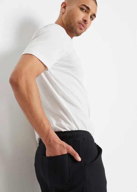 Bermuda cargo long en molleton 100% coton, Regular, bonprix