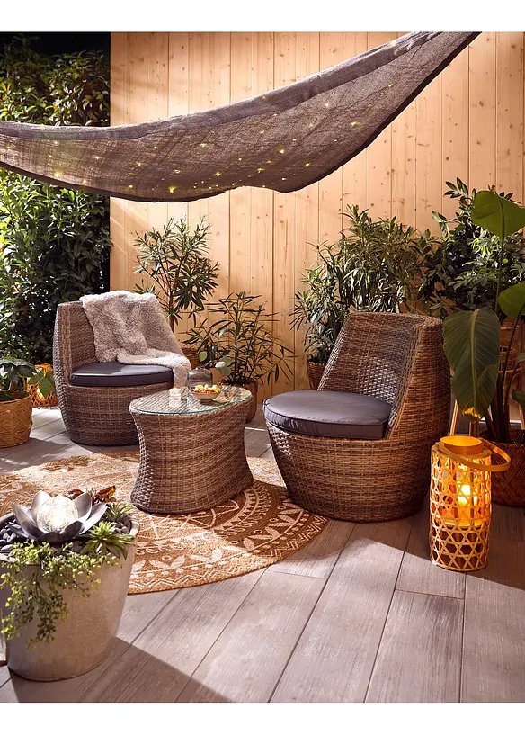 Voile d&rsquo;ombrage LED solaire, bonprix