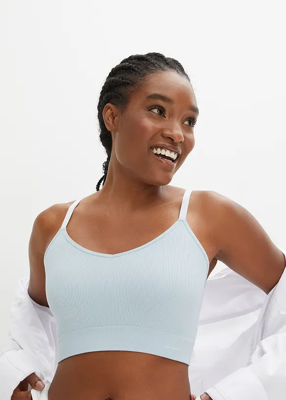 Brassière côtelée sans coutures Feel Comfort, bonprix
