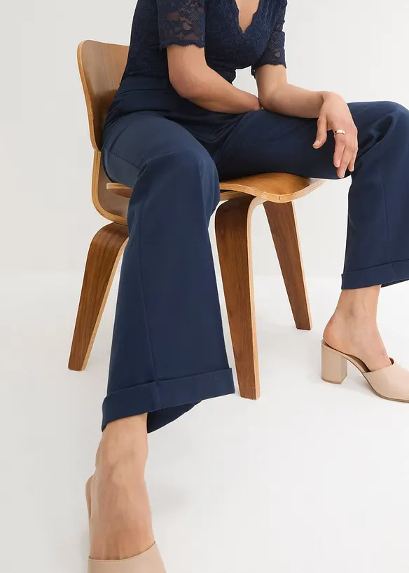 Pantalon large à pinces, bonprix