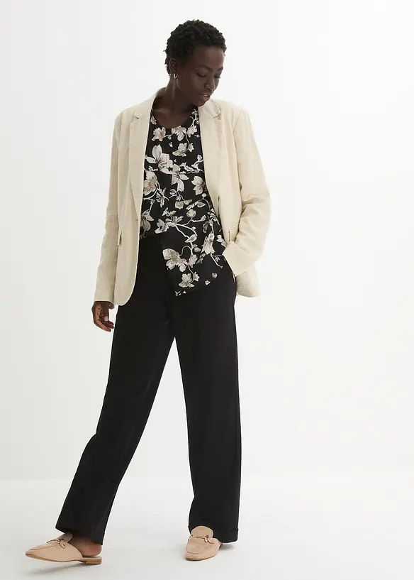 Pantalon large à pinces, bonprix